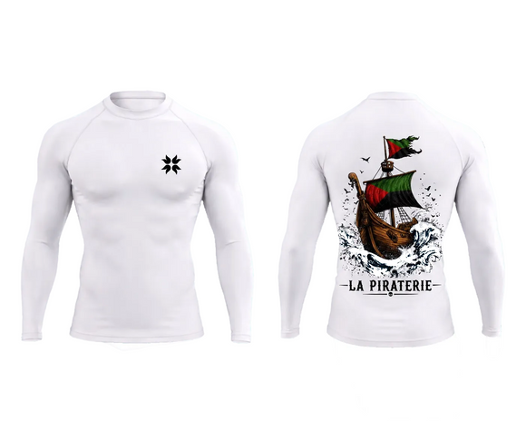 Lycra La Piraterie - recto verso sur fond blanc